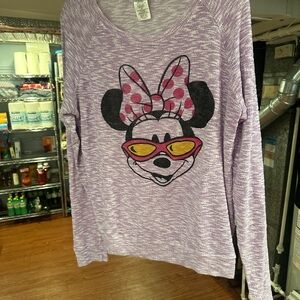 Disney Lavender Minnie Mouse Knit Top